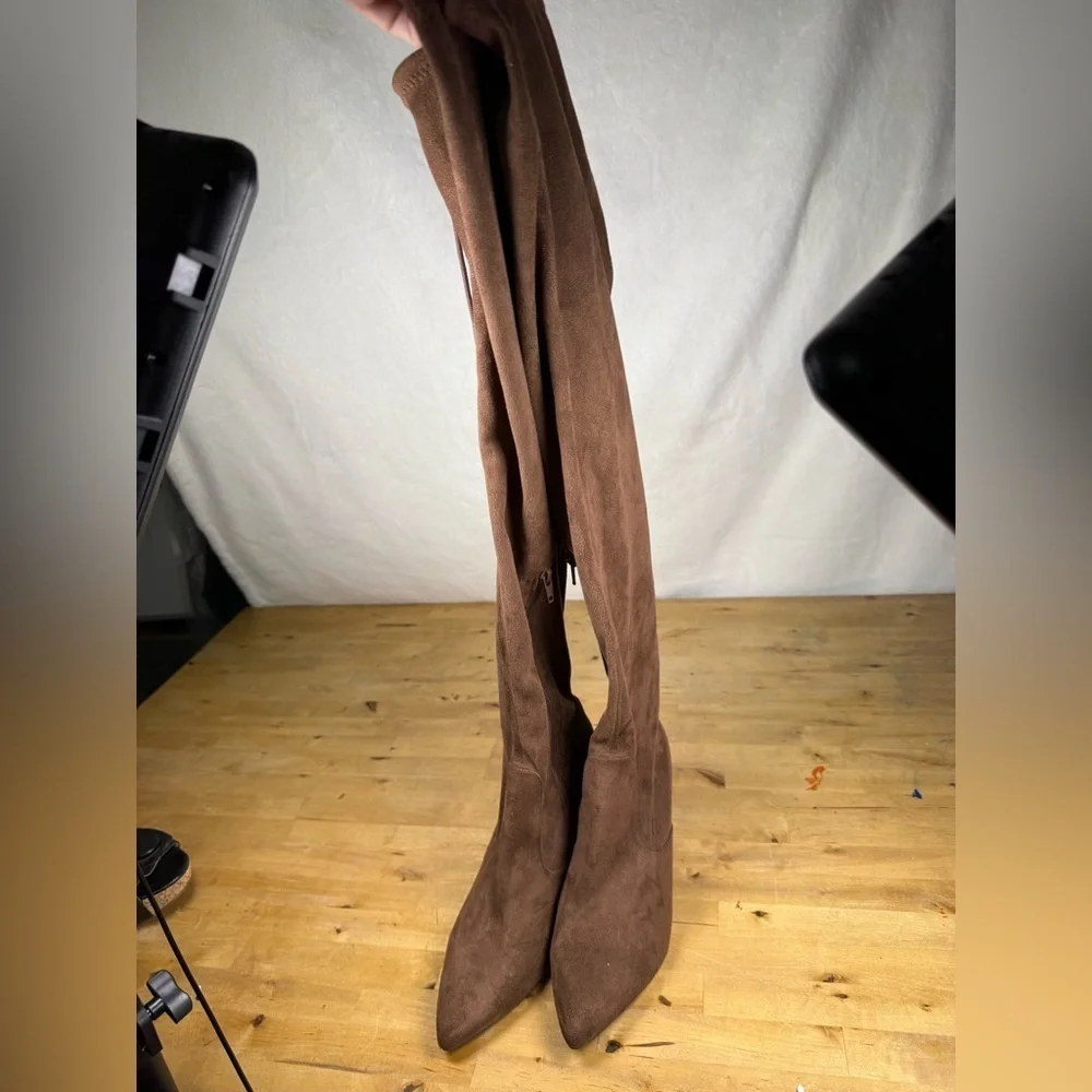 Boots Thigh Brown Over the Knee Boots Size 9.5 womens boots Thigh Boots